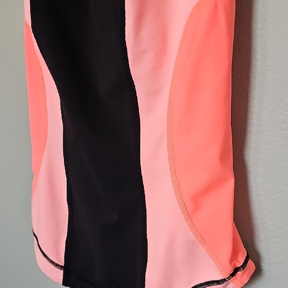 Lululemon Cardio Kick Black Pink Orange Racerback Tank Size 6 - Picture 4 of 14